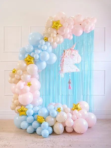 Piñata plegable - Cabeza de unicornio, 41x48x10cm