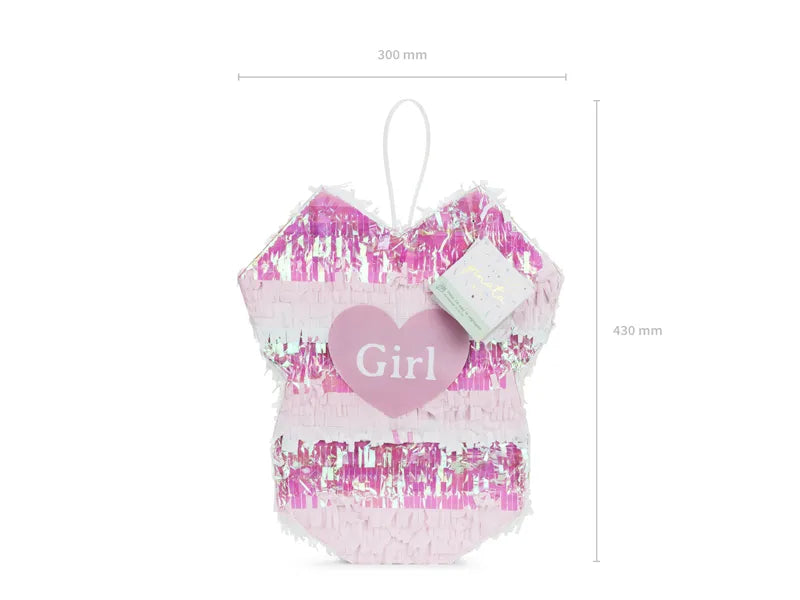 Piñata plegable - Body de bebé para niño o niña, 30x35x8cm