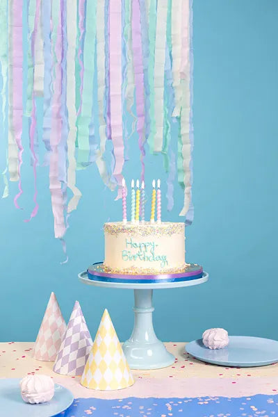 Velas de cumpleaños rizadas, 8,5 cm, surtido