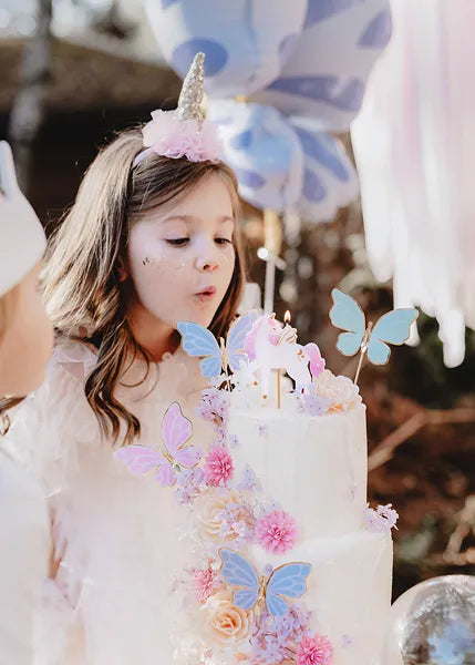Vela de cumpleaños Unicornio, 9 cm, surtido