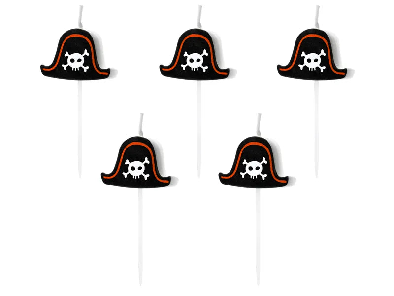 Velas de cumpleaños con temática de piratas, 2 cm