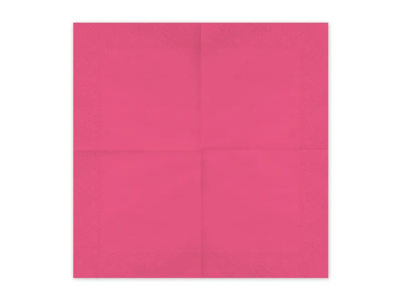 Servilletas de papel, rosa oscuro, 33x33 cm