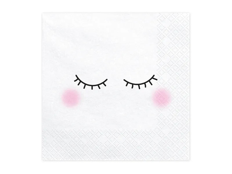 Servilletas con caritas sonrientes, 33x33 cm