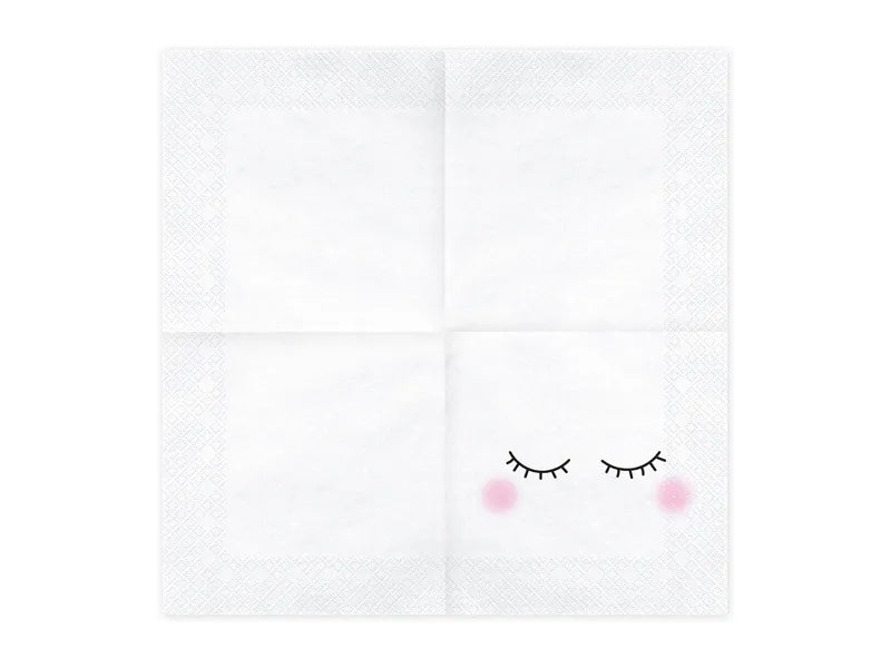 Servilletas con caritas sonrientes, 33x33 cm