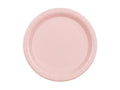 Platos de papel, rosa claro, 23 cm