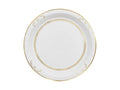 Platos de papel decorados, blancos, 23 cm