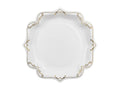 Platos de papel decorativos con adorno, blancos, 26 cm