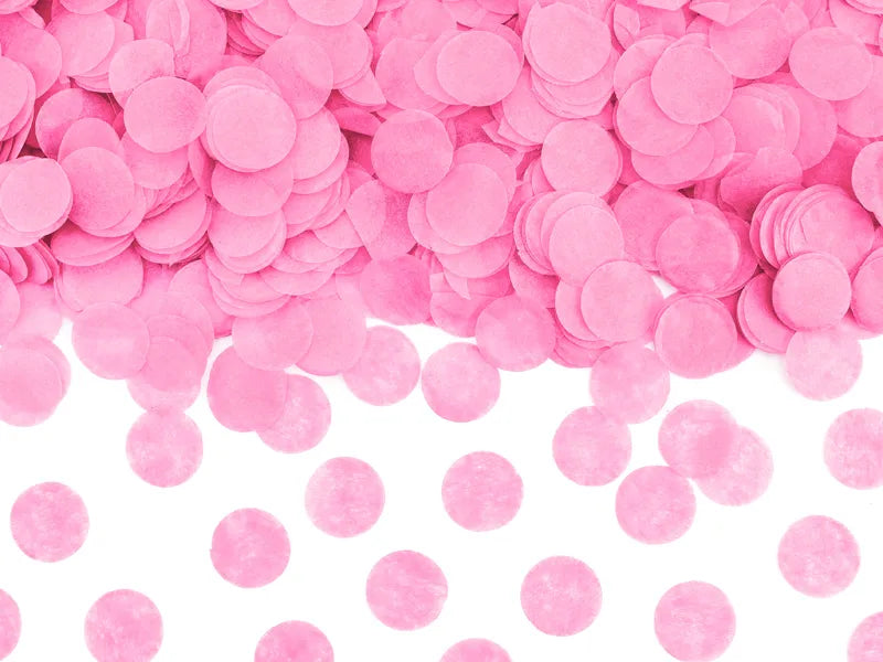 Cañón de confeti para revelar el sexo del bebé - Listo para usar, rosa, 60 cm
