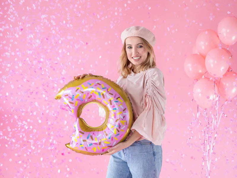 Cañón de confeti para revelar el sexo del bebé - Listo para usar, rosa, 60 cm