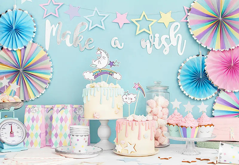 Guirnalda Unicornio - Estrellas, 1,4 m