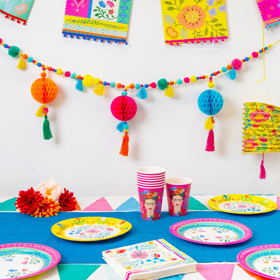 Servilletas de papel florales bohemias ecológicas - Paquete de 20
