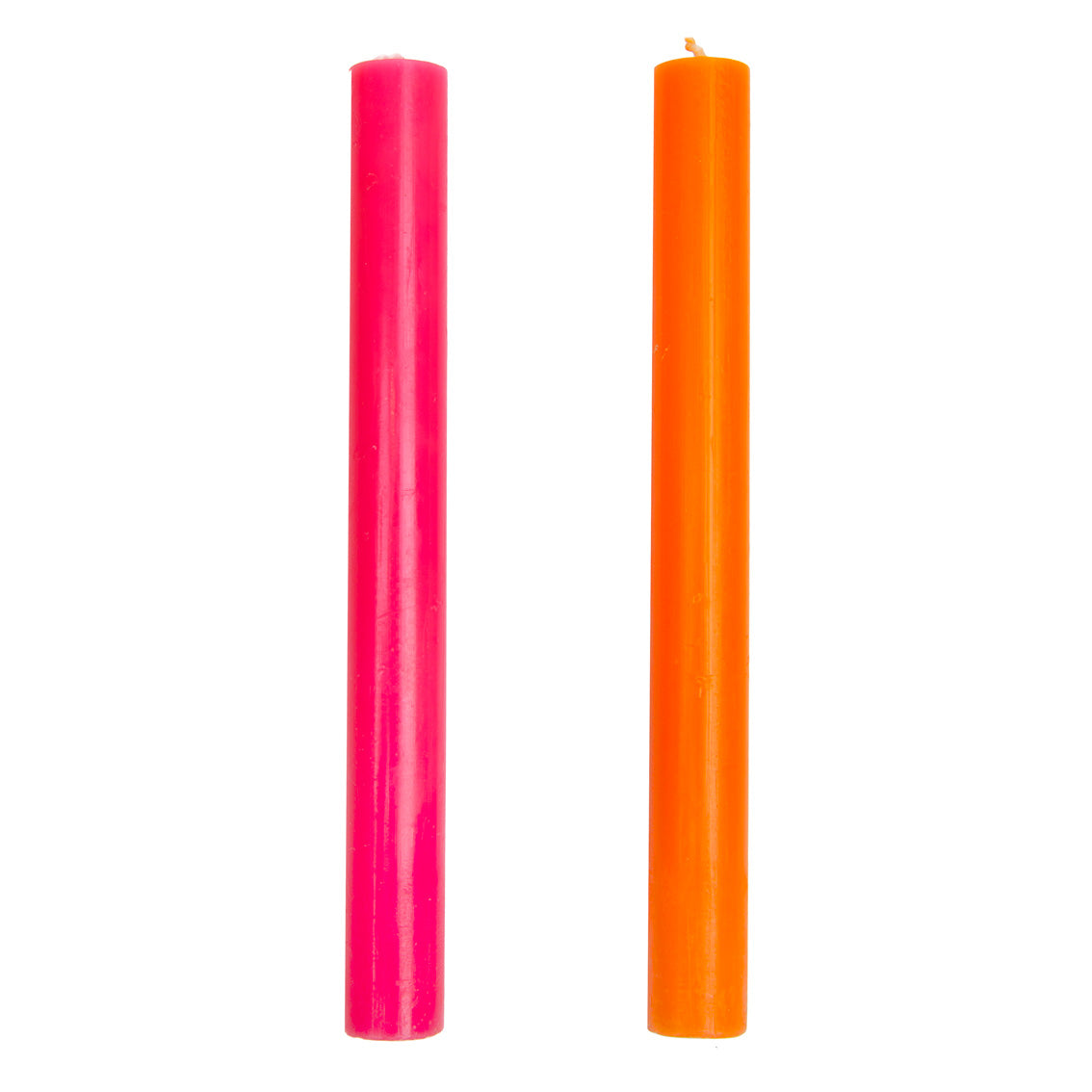 Velas internas de cena naranja y rosa, decoración de verano