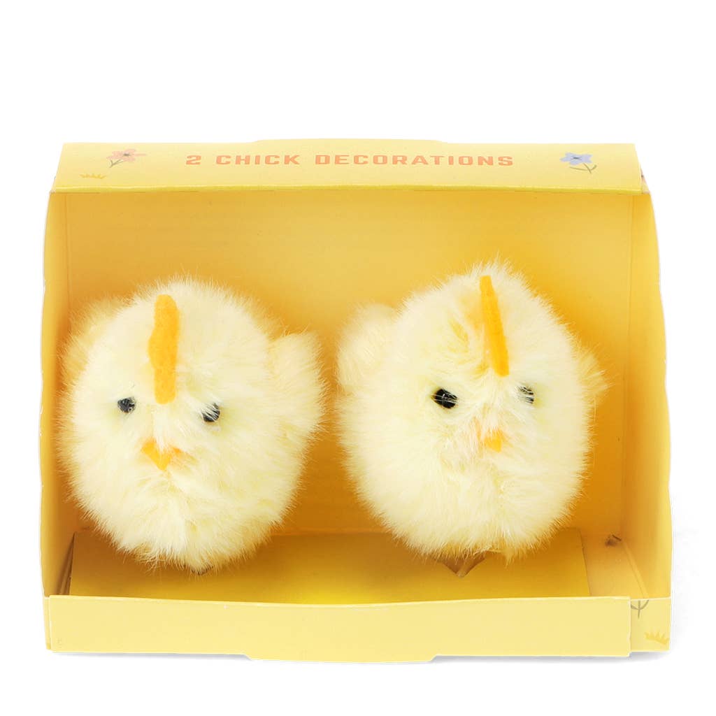 Decoraciones de Pascua esponjosas (juego de 2) - Pollitos