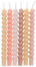 Velas Twister Pale Pastel - 10 cm - 12 piezas