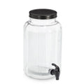 Dispensador de bebidas de vidrio y metal, 3900 ml