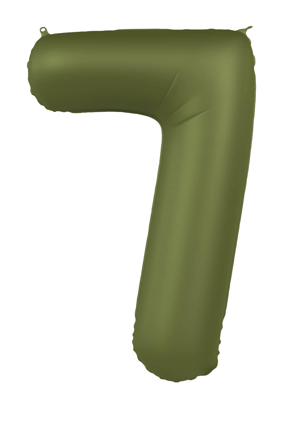 Globo de aluminio número 7, verde oliva, ultramate, 86 cm