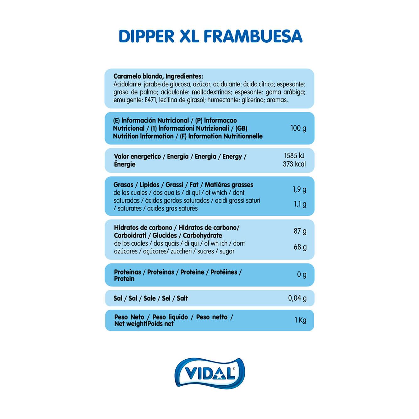 Dipper XL Frambuesa - 157 gr (15 unidades)