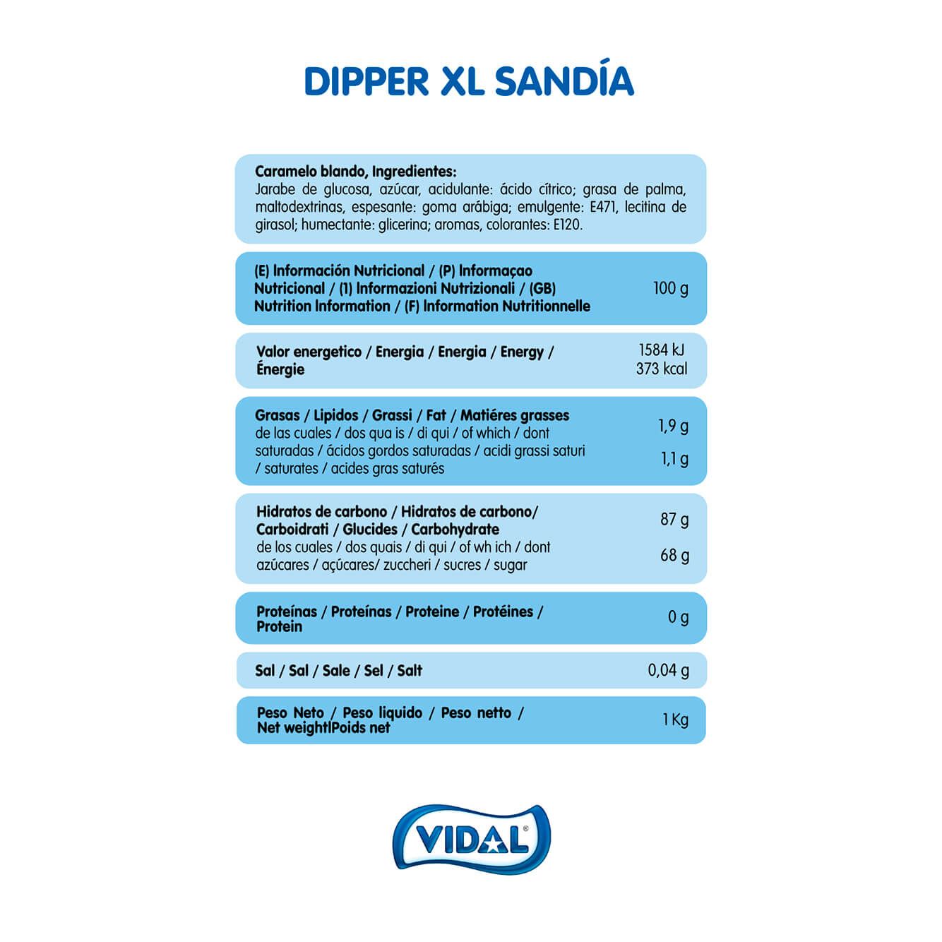 Dipper XL Sandía-  Estuche 15 unidades