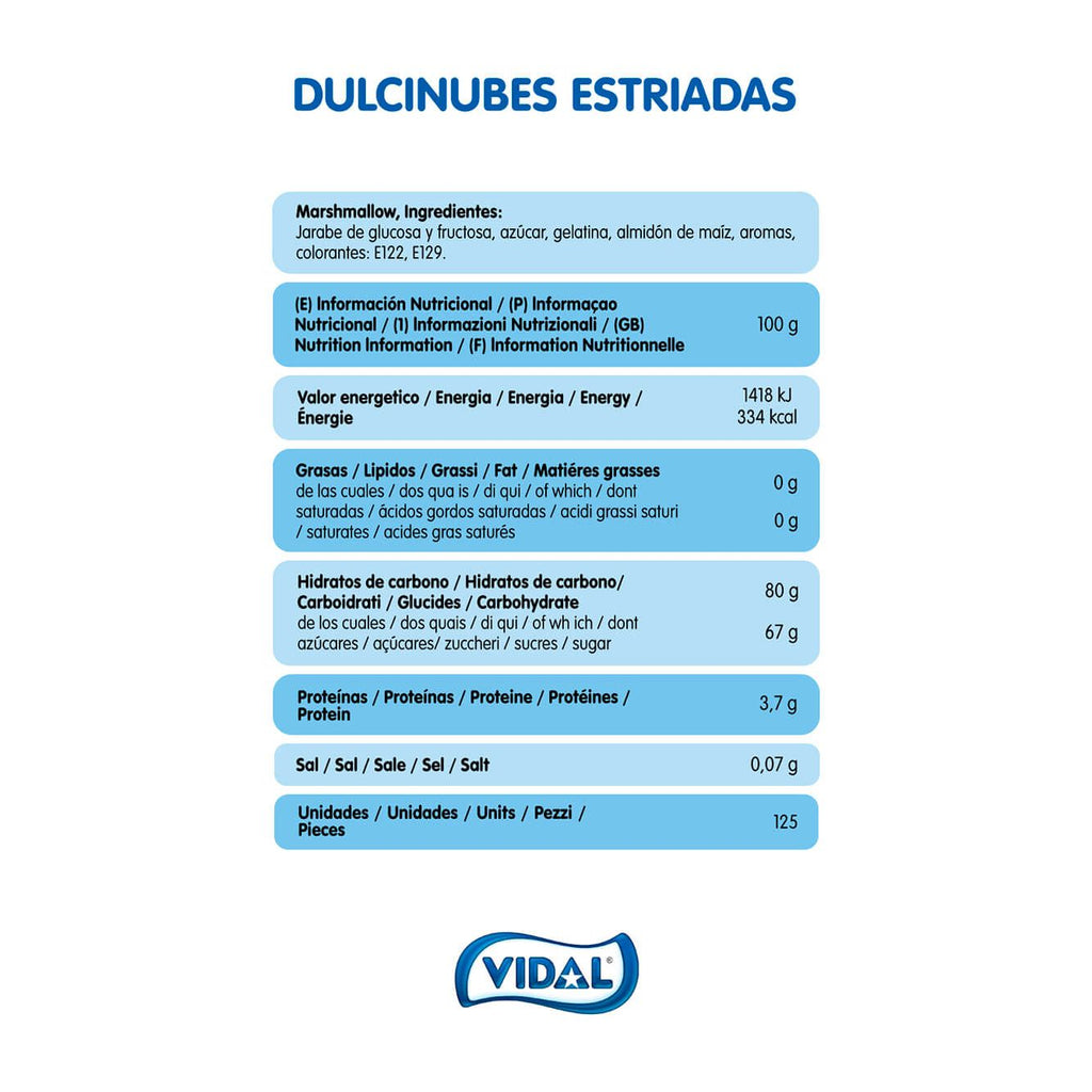 Dulcinubes Estriadas bolsa 837,5 g