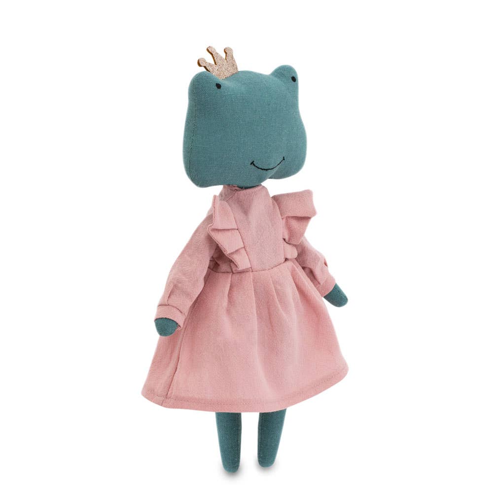 Peluche de algodón,  Fiona La Rana vestido rosa -29cm -0+
