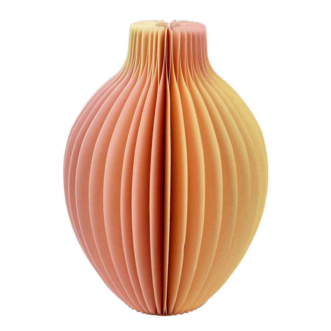 Jarrón de papel  en forma de panal - honeycomb amarillo | Verano | Decoración del hogar |