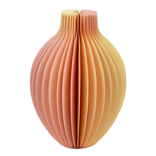 Jarrón de papel  en forma de panal - honeycomb amarillo | Verano | Decoración del hogar |