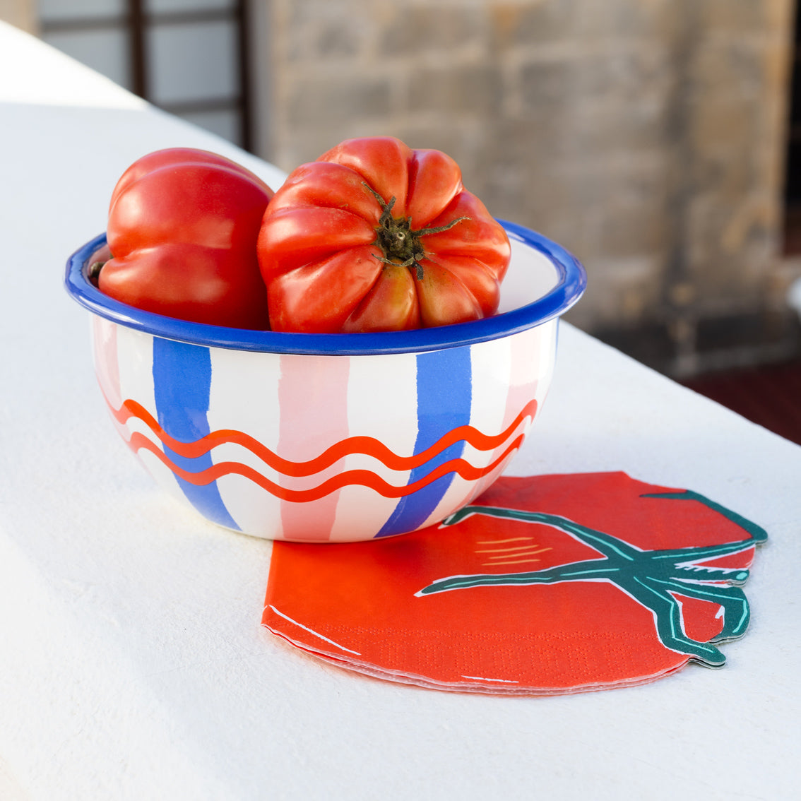 Servilletas con forma de tomate Bon Appetit - Paquete de 20