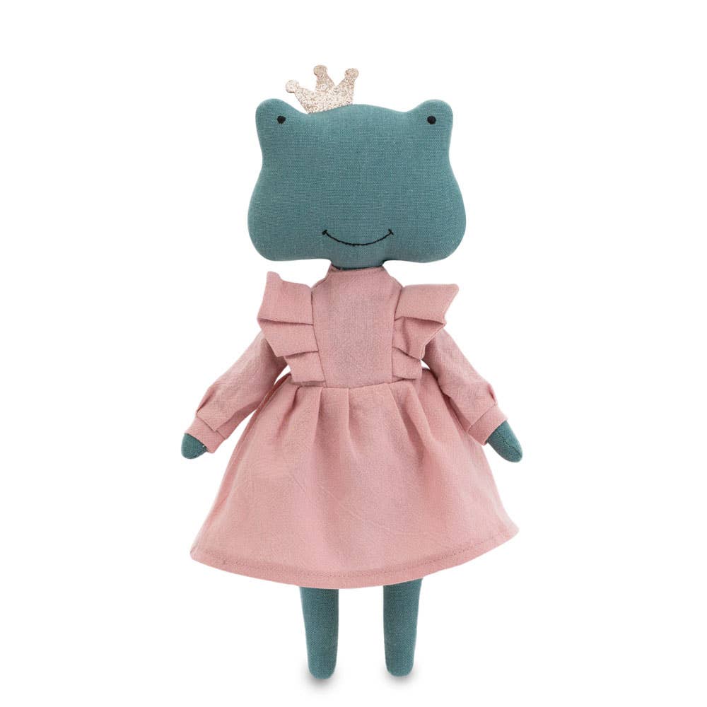 Peluche de algodón,  Fiona La Rana vestido rosa -29cm -0+