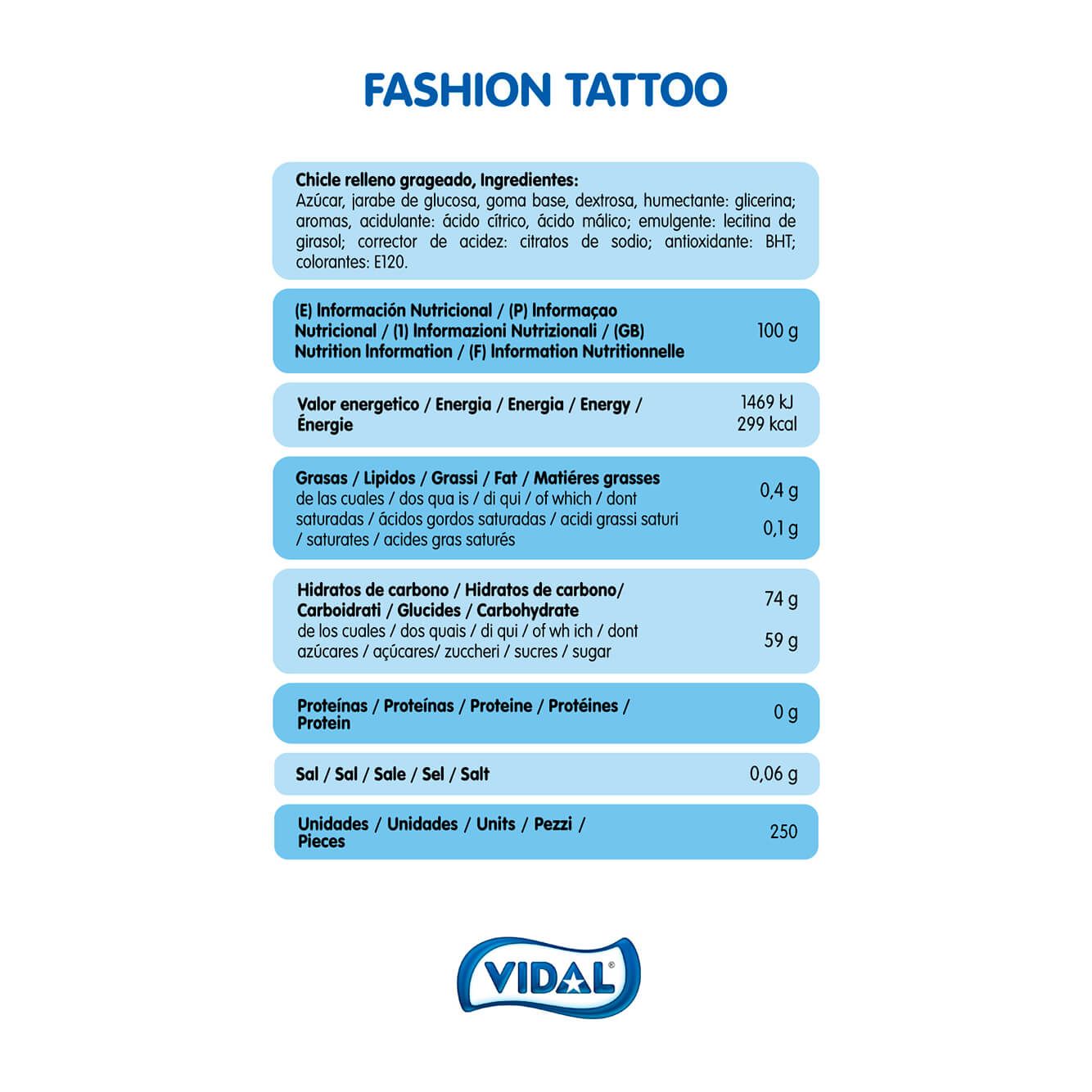 Chicle Fashion Tattoo unidad