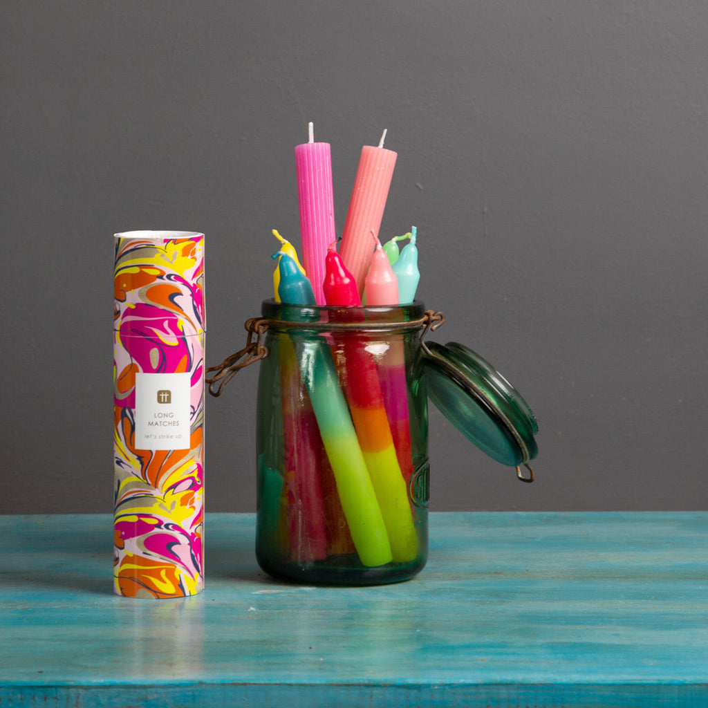 Velas de cena rosadas de 3 tonos - Paquete de 3