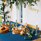 Vela en forma de candelabro de cera verde lima